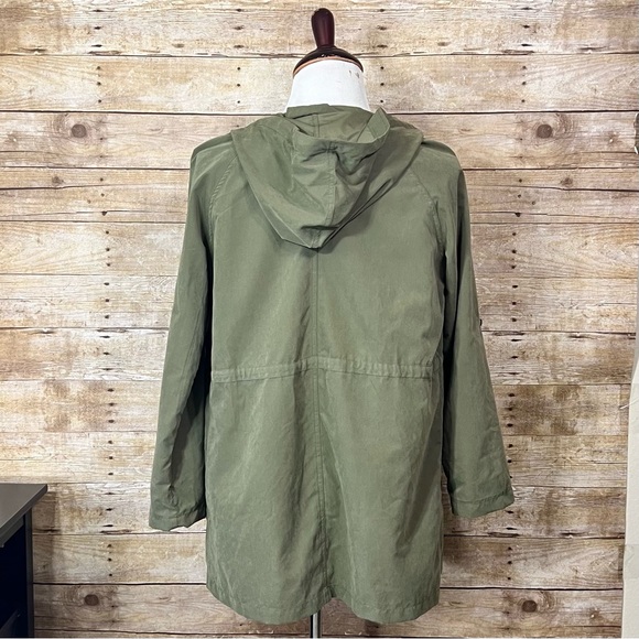 Love Tree  Size Large Green Windbreaker Jacket - Picture 6 of 7